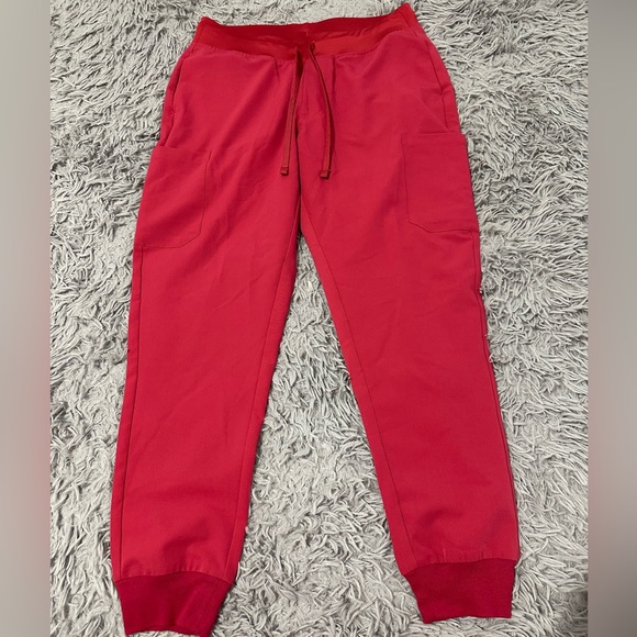 Mandala Deep Magenta Jogger Scrub Set - Picture 3 of 3